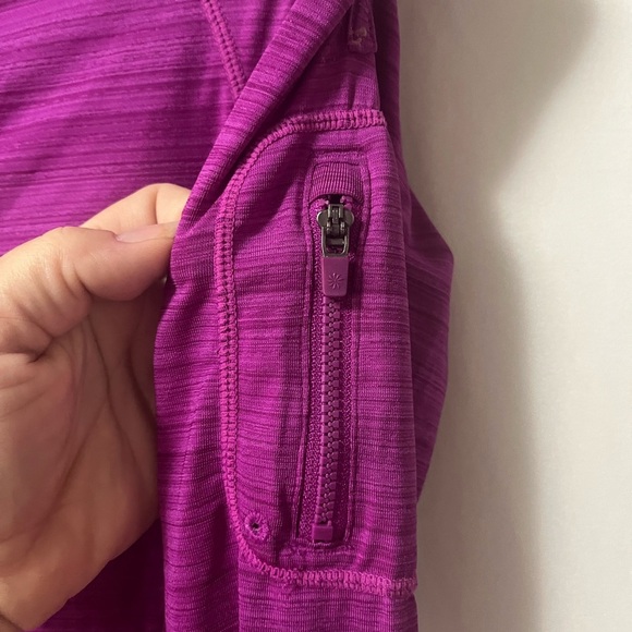 Athleta Purple Lightweight 1/2 Zippered Pullover Size Small - Picture 6 of 9